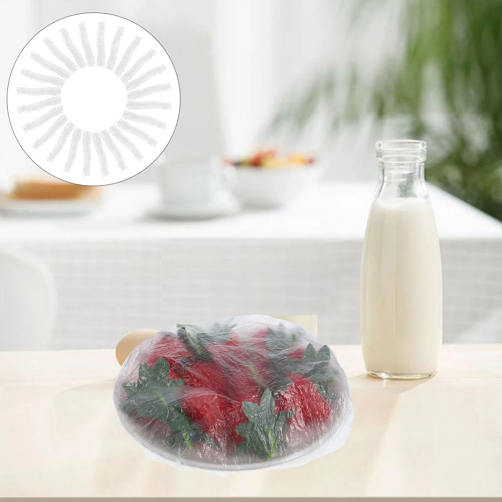 탄력 있는 식품 보관용 그릇 커버 2개 가방 피크닉용 식품 커버 실용적이고 세련된 내구성 있는 소재