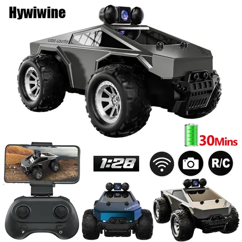 Rc Car With HD Camera FPV WIFI Machine On Remote Control Stunt 1:28 2.4G SUV Radiocontrol Climbing Toys For Kids on a Sign Gifts
