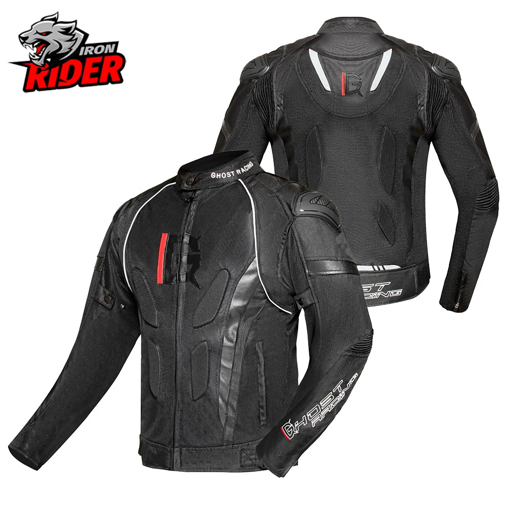 

Summer Waterproof Motorcycle Jacket Oxford Cloth Motorbike Cycling Protective Jacket Men Reflective Breathable Mesh Moto Top