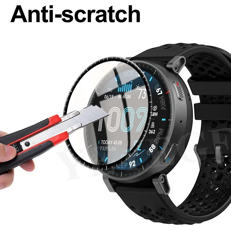 1-5PCS Ultradünne Displayschutzfolie für Amazfit Active Max TPU HD Anti-Kratz-Schutzfolie für Amazfit Active Max Zubehör – Detail 4