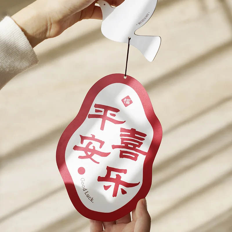Peace and joy air pendant poetic wind chimes room pendant door reminder pendant