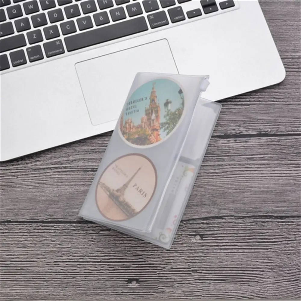 Holder Storage Pocket Standard Passport Notebook Zipper Bag Notebook Storage Bag Journal Planner Card Holder PVC Zipper Bag