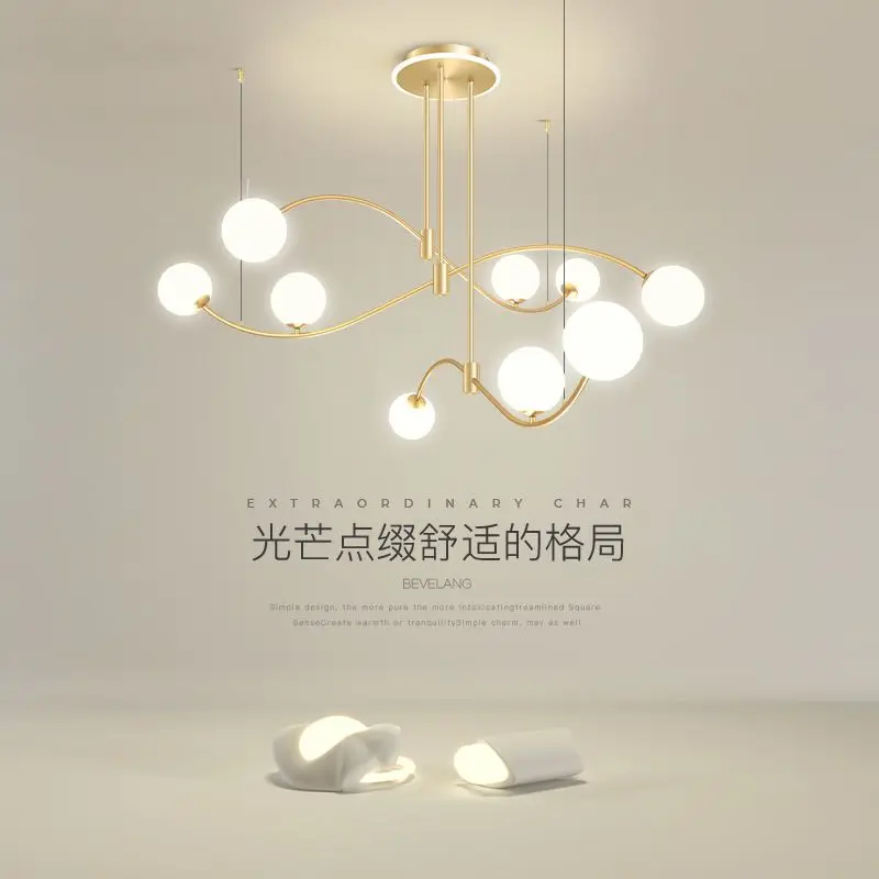 Nordic modern living room dining room pendant light Simple bedroom, front desk, bar counter, light luxury room, pendant light