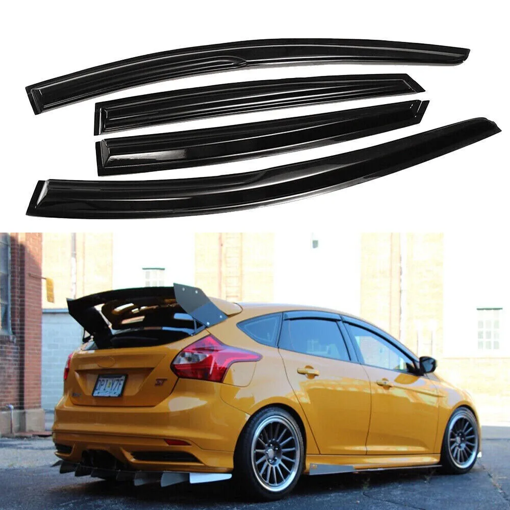 

For 2012-18 Ford Focus Hatchback Window Visor Rain Guards Shade Wind Deflectors United States