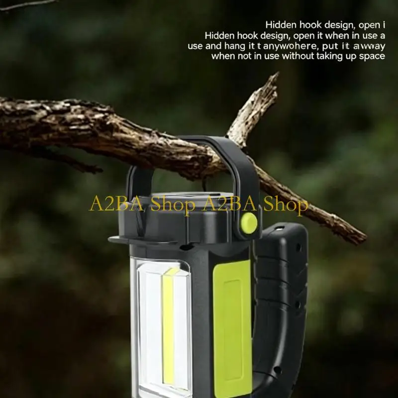 A2BA Bright LED Handheld Light with USB A Output & Not Slip ABS Material for Hiking