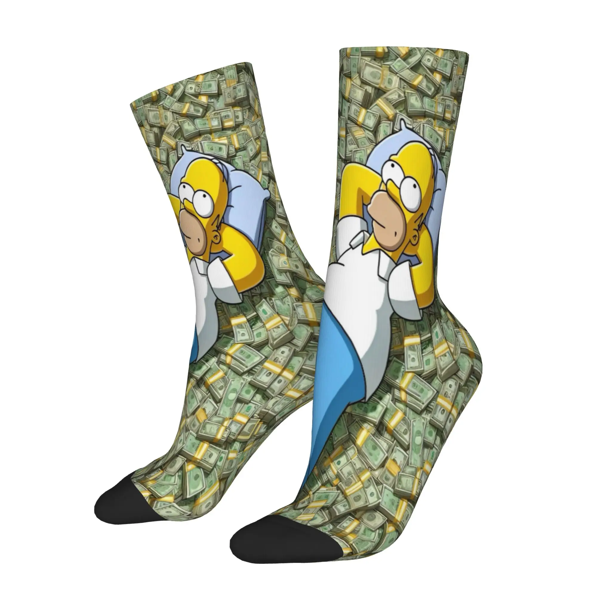 Casual Women Men Socks Simpsoneds Product Comfortable  Skateboard Stockings All Season