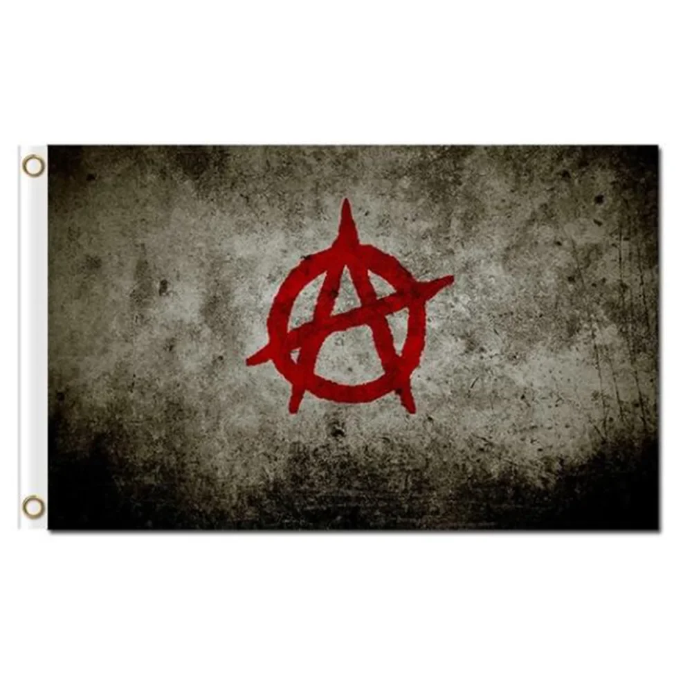 Custom Anarchy Punk Flag 5'x3' BANNER 2X3FT ART Flag