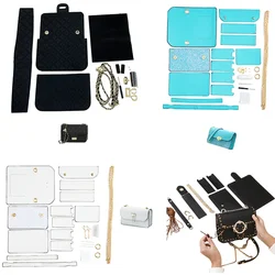 DIY Shoulder Handbag Handmade Making Bag Set Hand Stitching Leather Bag Kit Sewing Material Sewing Craft Kit for Bag Accessories