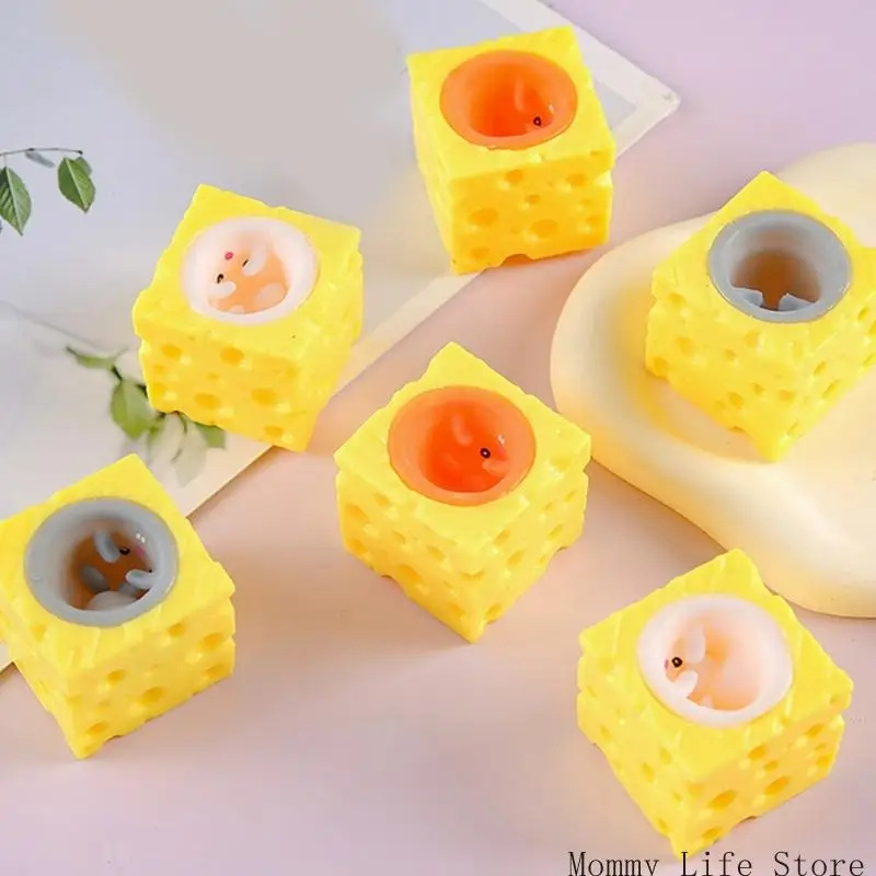 جبنة السيليكون الماوس فأر لعبة الإجهاد الإجهاد القلق الإغاثة.