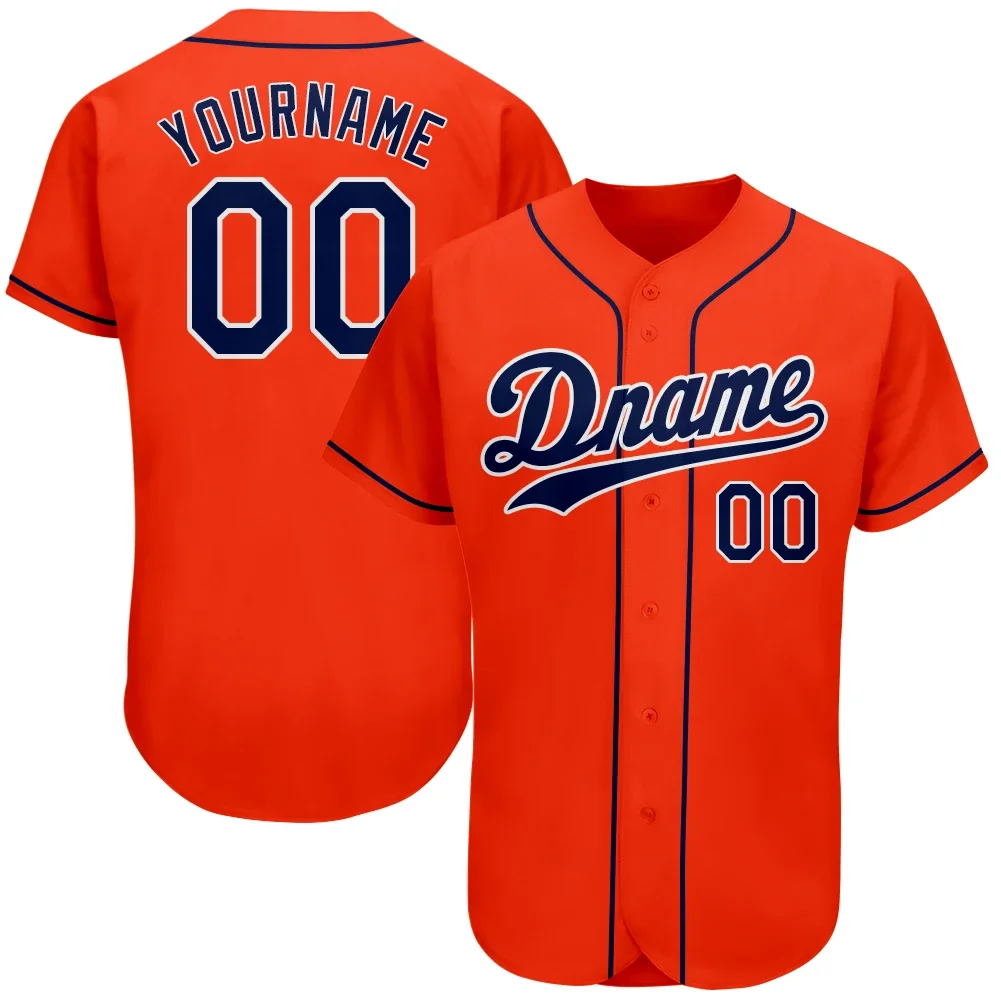 Custom Baseball Jersey Full Sublimated Team Name/Numbers Make Your Own Breathable Soft Mesh Tee Shirts for Men/Kids Outdoors