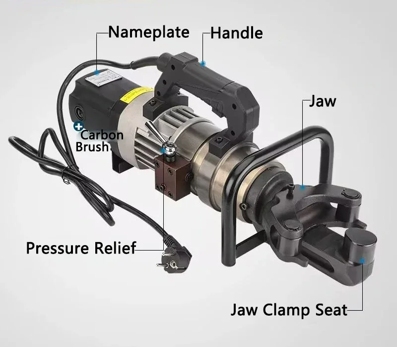 

Newly Upgraded Electric Hydraulic Steel Bar Bending Machine NRB-25B Portable Handheld Steel Bar Bender 8-25MM