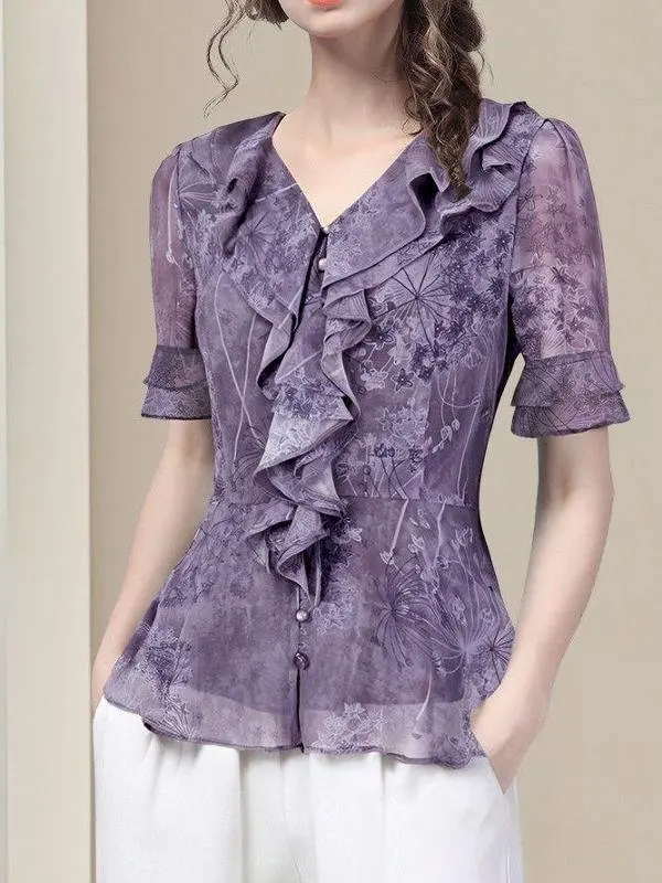 camiseta-basica-de-manga-corta-estilo-ejecutivo-para-mujer-verano-2025-estampado-con-dobladillo-de-encaje-top-de-gasa-con-diseno-de-cintura-estilizada-y-bolsillo-con-panuelo