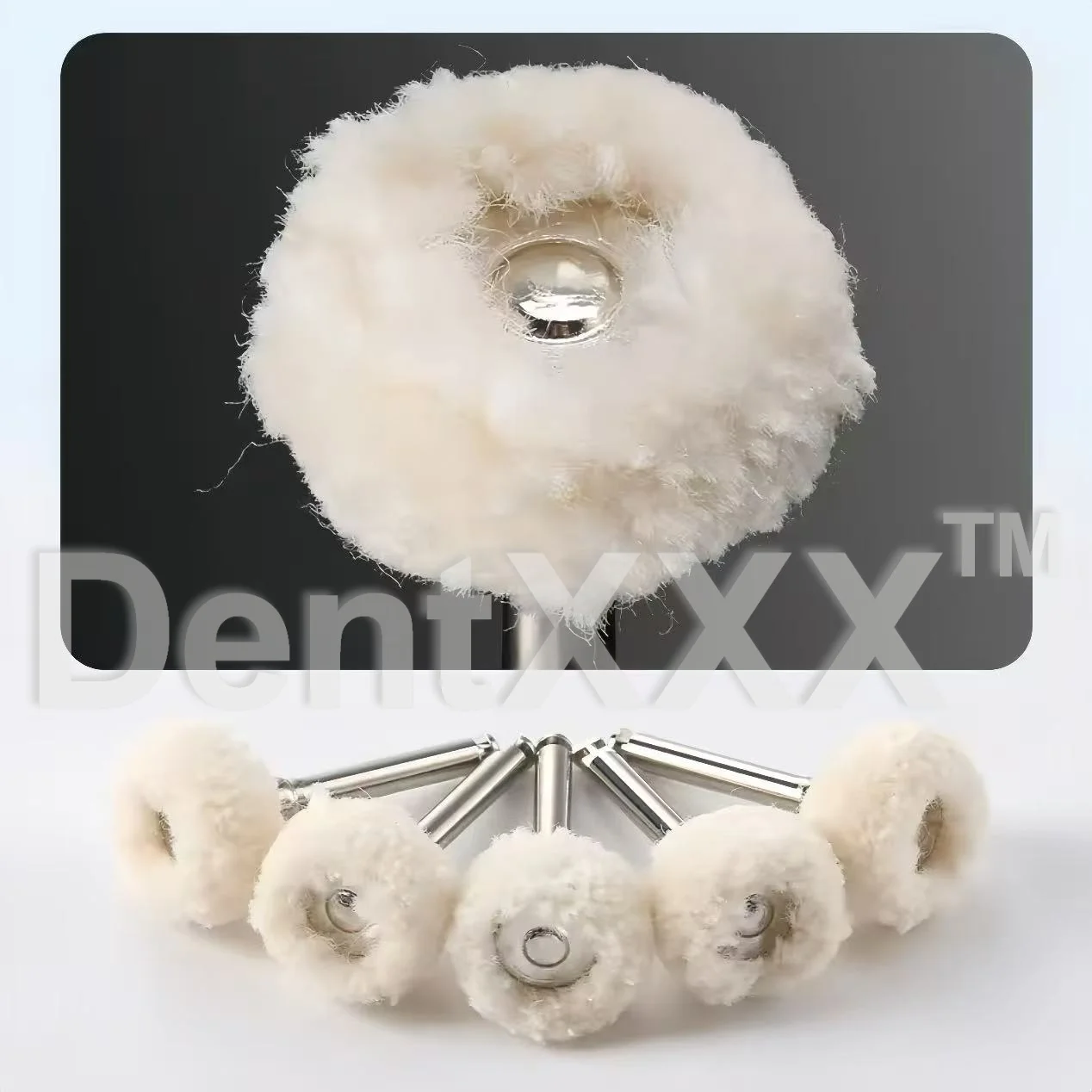 Diamond Rubber Polisher Kit Polishing Wheels 2.35mm Shank Polishing Tools