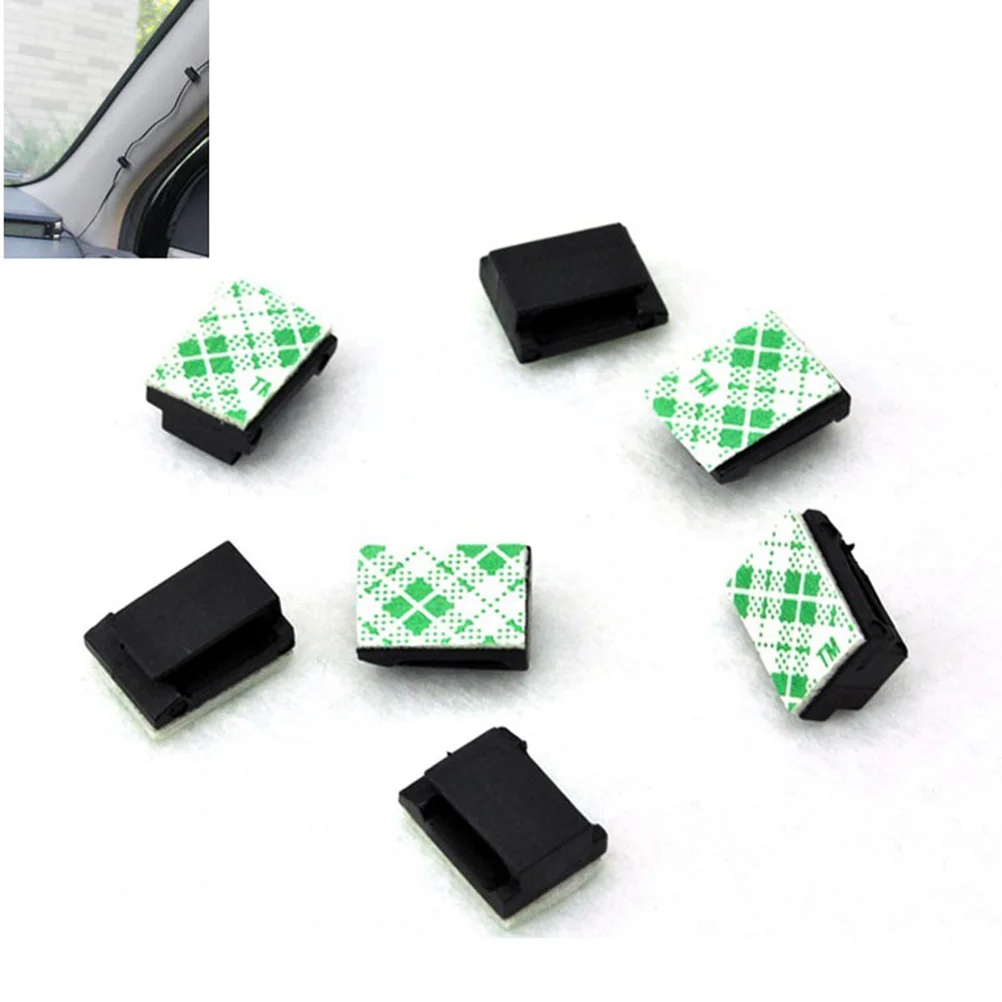 

40Pcs Car SUV GPS Data Cable Fixed Clips Self Adhesive Cord Tie