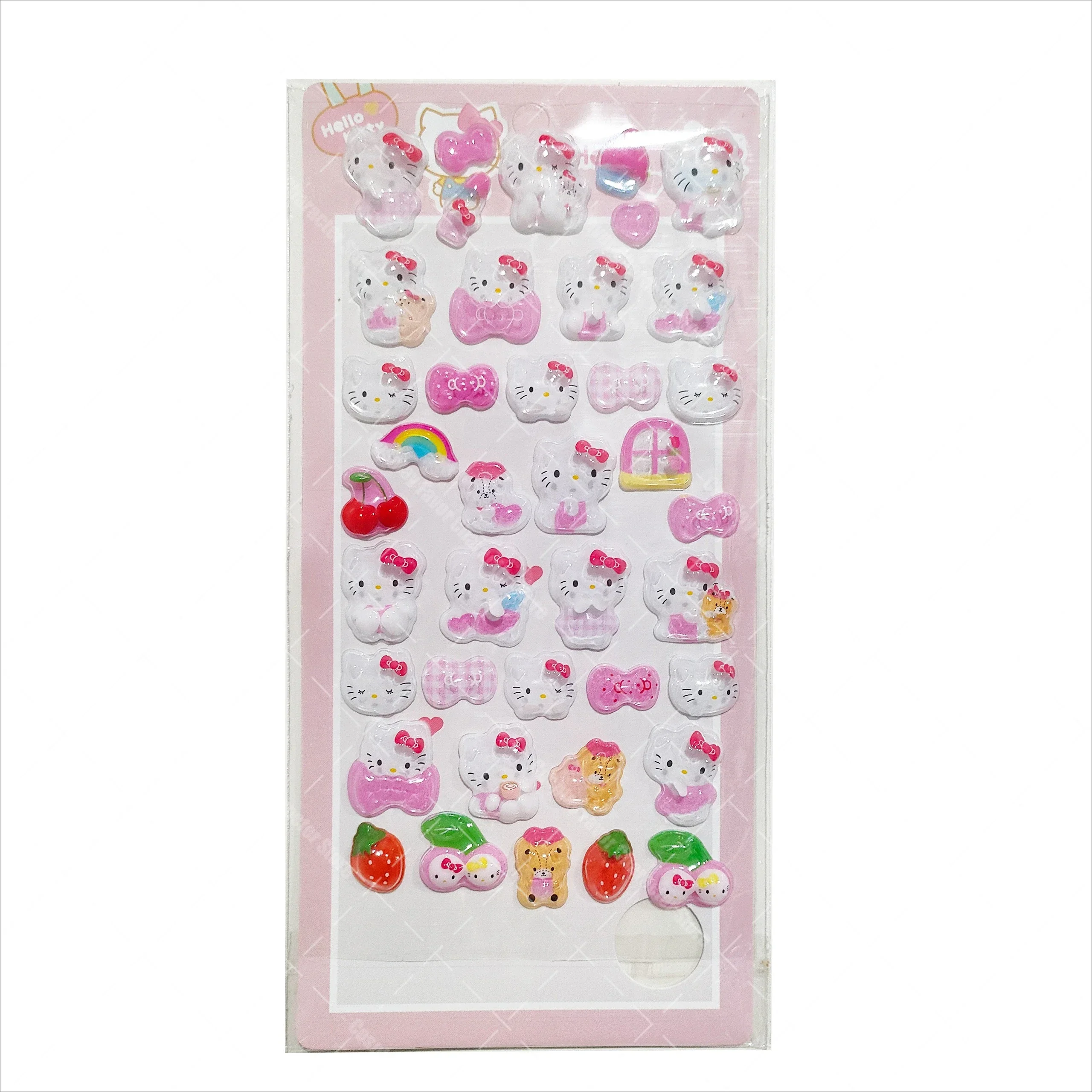 Gli adesivi in rilievo 3D Kitty Cinnamoroll sono carini e divertenti materiali creativi fai-da-te per i fan Regali a sorpresa per bambini Decorazione della casa