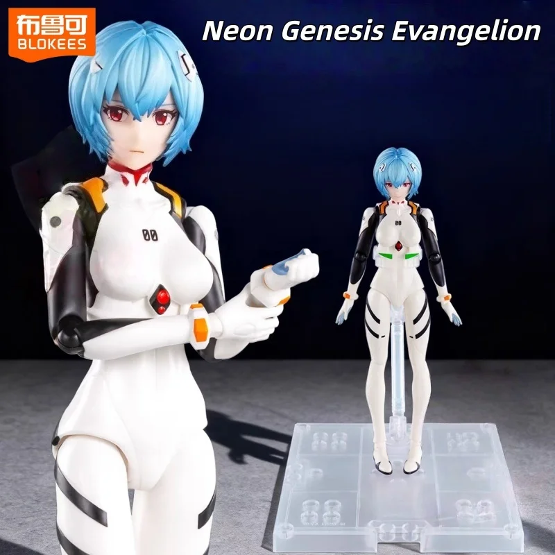 New Hot Blokees Neon Genesis Evangelion Miracal Version Eva Ayanami Rei Asuka Langley Soryu Action Figures Assembled Model Gift
