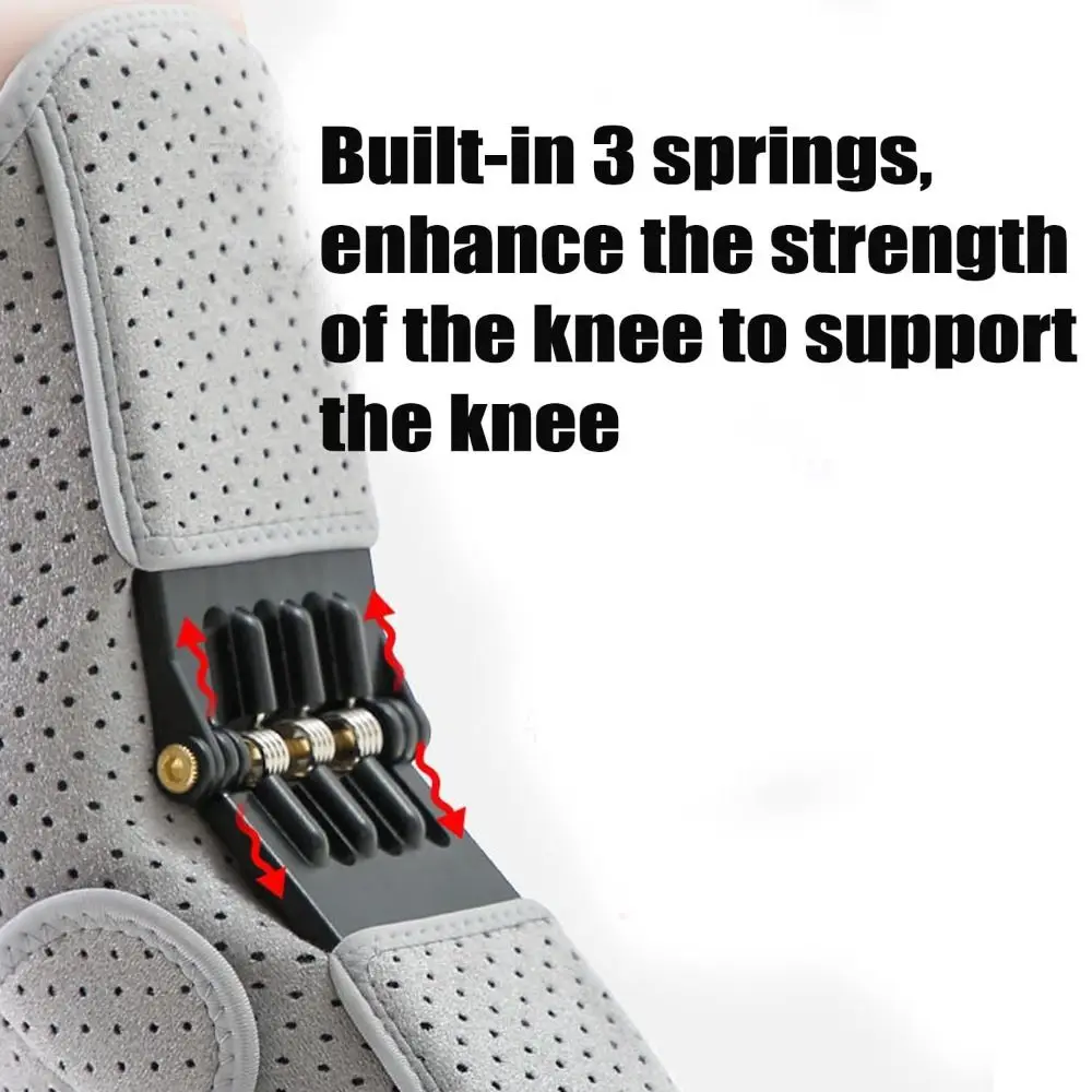 

New with Powerful Rebound Springs Knee Assistive Device Non-Slip Adjustable Knee Booster Breathable Knee Protection Booster