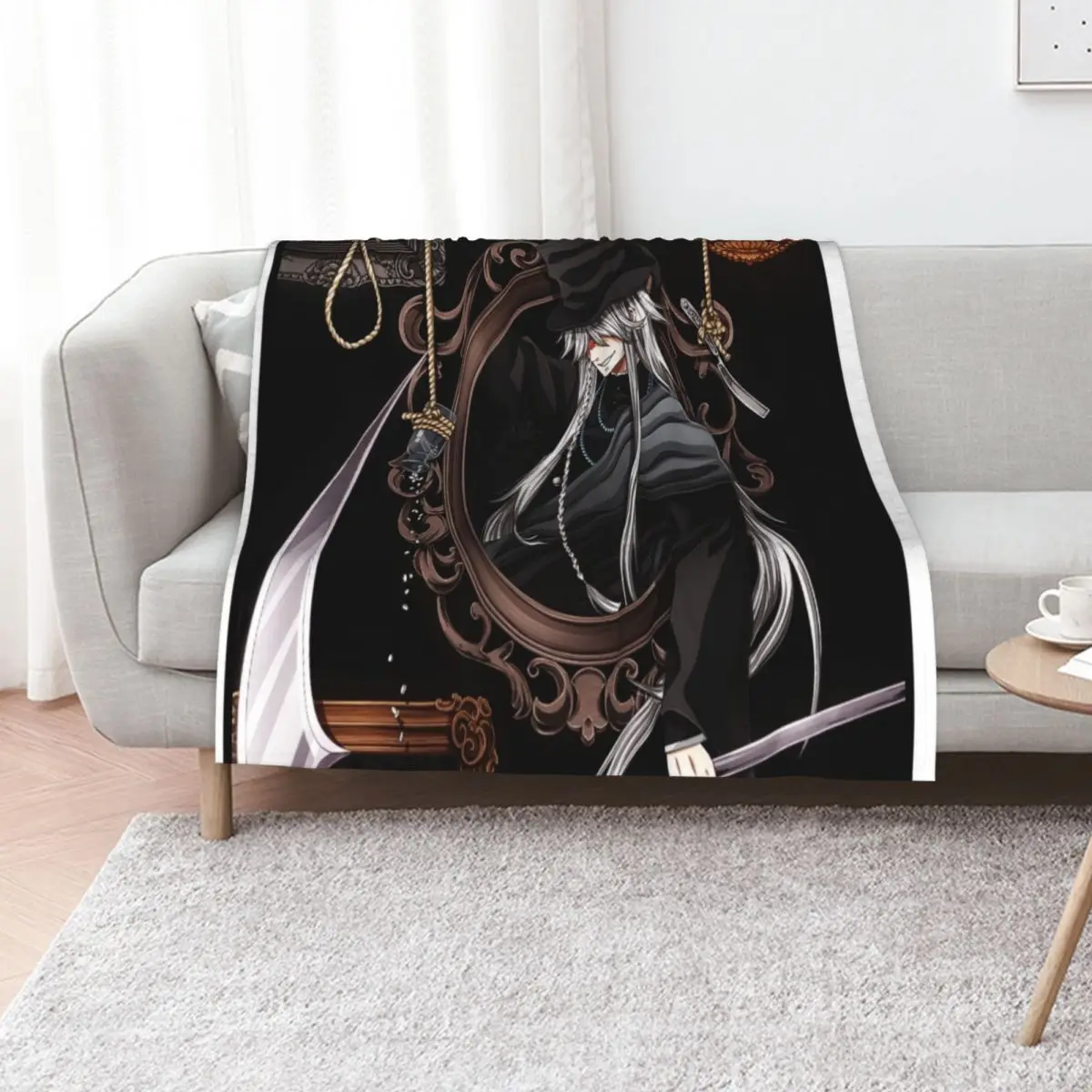 

Undertaker black butler Throw Blanket warm winter Thin Decoratives For Decorative Sofa Blankets
