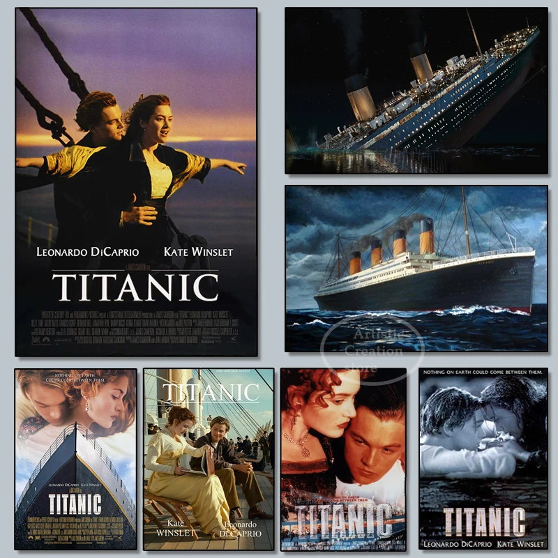 

Titanic Movie Classic Vintage Print Art Canvas Poster For Living Room Decor Home Wall Picture