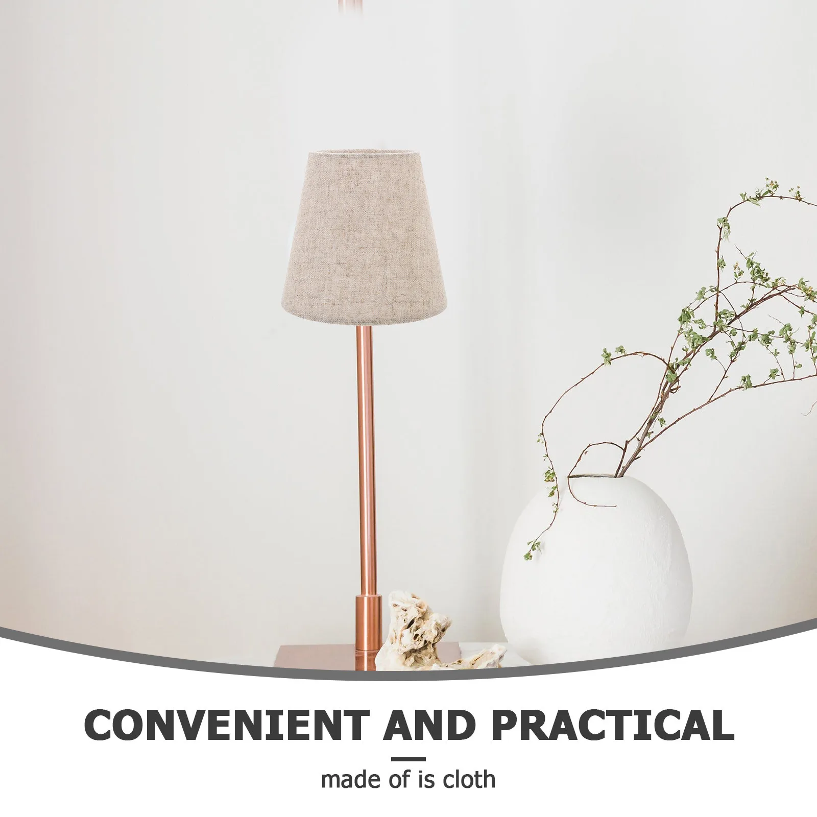 

Cloth Lamp Shade Table Lamp Replacement Cover Metal Frame Wear-Resistant Fabric Lampshade For Home Hotel Bedroom Decor