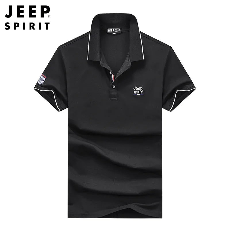 JEEP SPIRIT business temperament men POLO shirt summer new fashion urban youth short sleeve t-shirt mens casual comfortable top