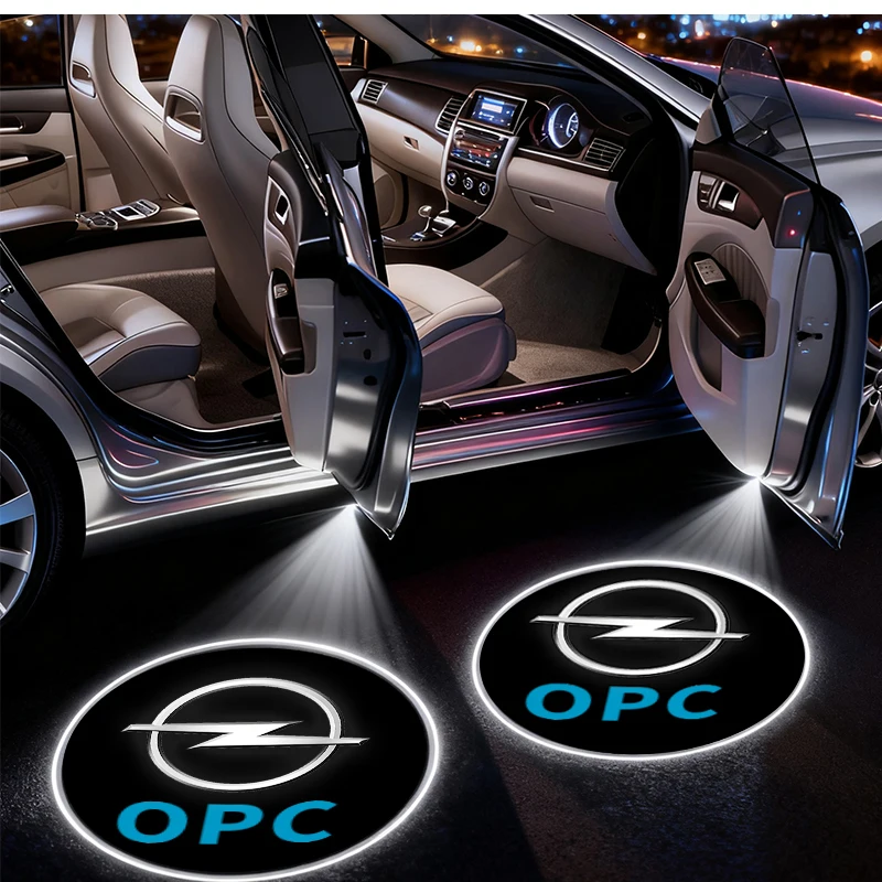 

2 шт. светодиодные проекторы логотипа для дверей автомобиля, лазерные проекторы-эмблемы для Opel Vauxhall Corsa Astra Insignia Zafira Mokka-e