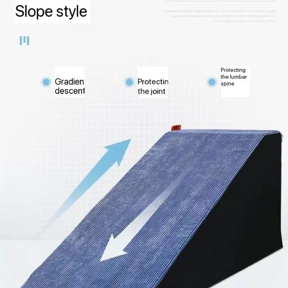 منحدر كلب صغير قابل للإزالة والغسل للكلاب الكبار - سلم إسفنجي للوصول إلى السرير بدون حاجز