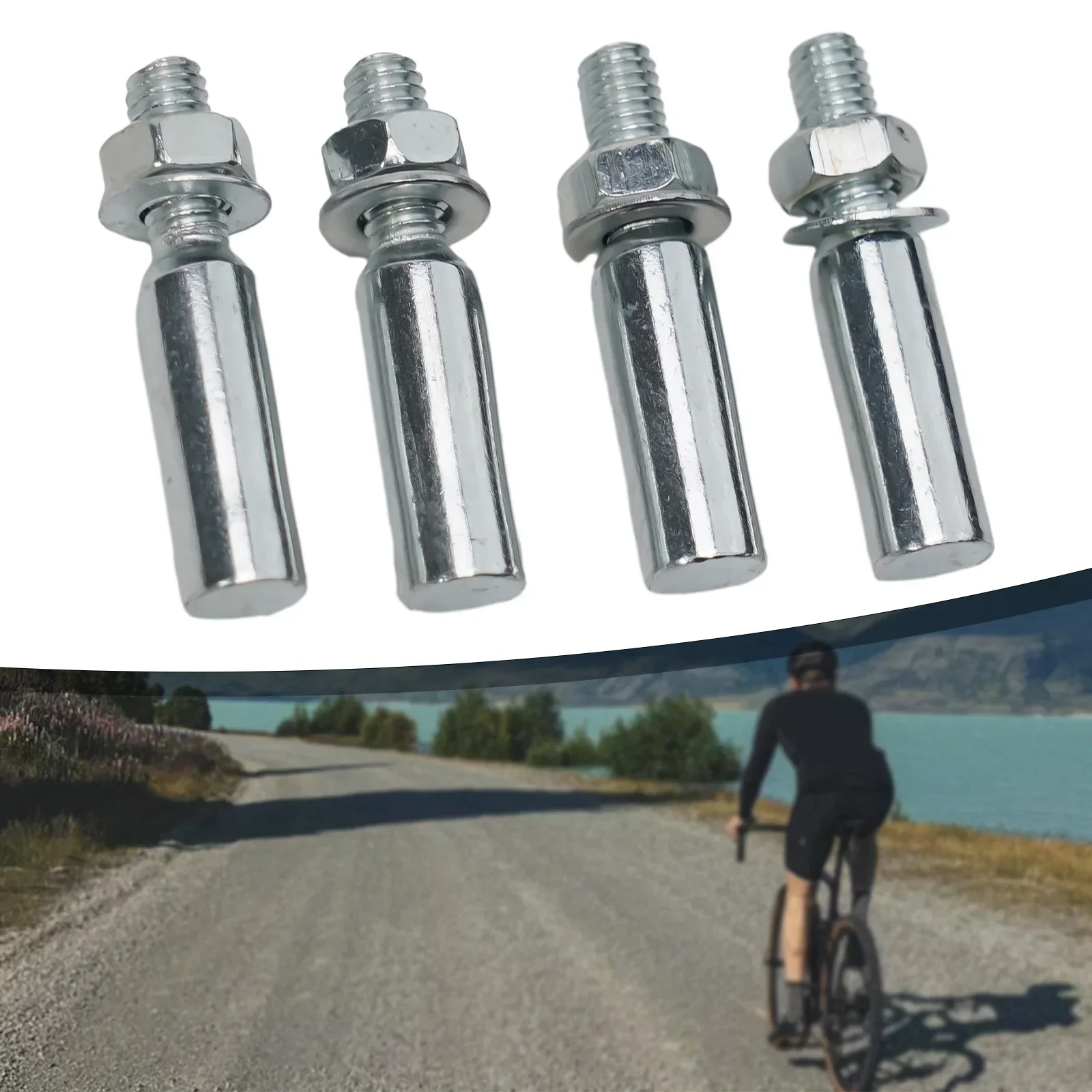 4PCS Bike Cycle Standard Cotter Pin 9 5mm 38 Crank Chainwheel  Strong Steel Construction for Bike  Bicycle  Cycle