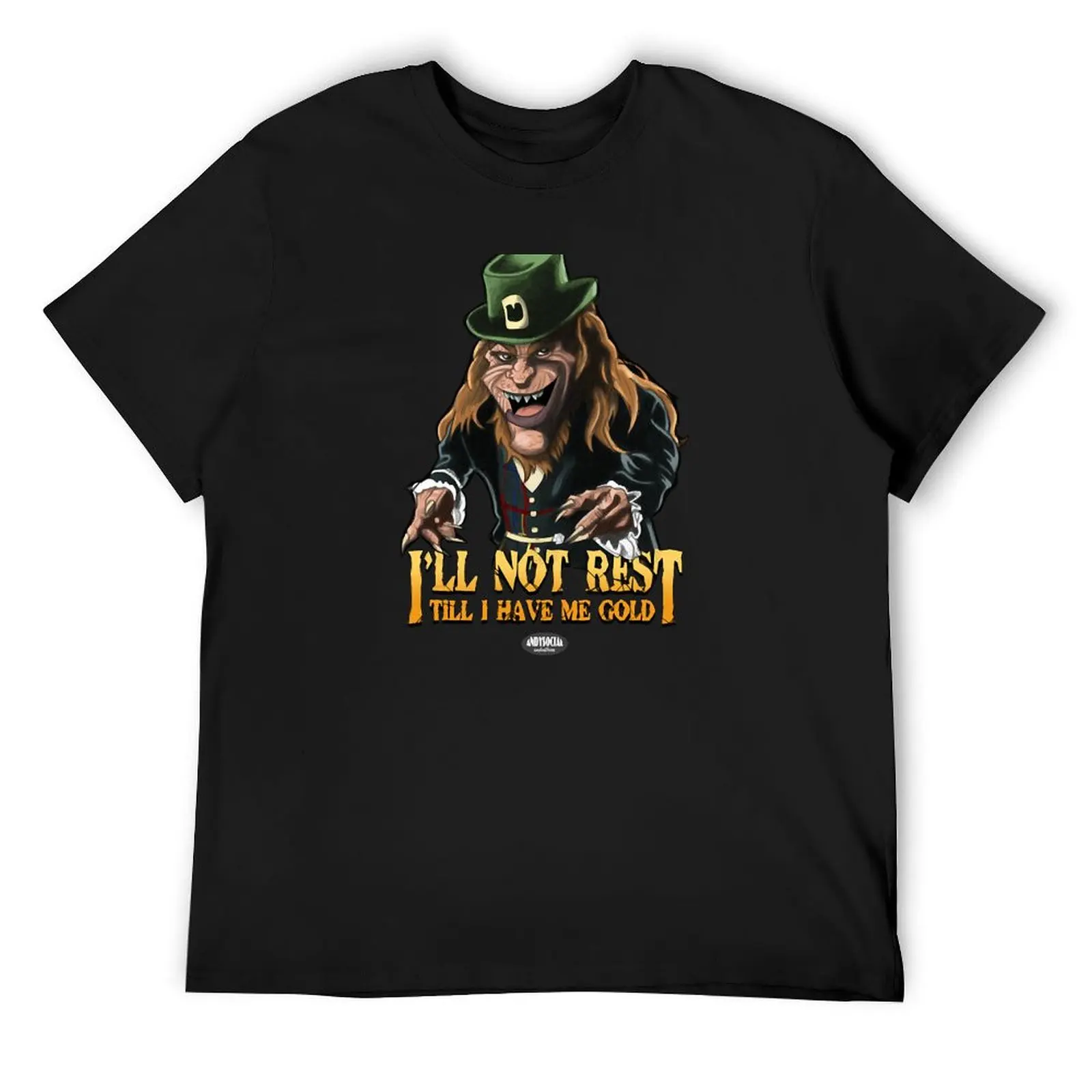 

The Leprechaun T-Shirt cotton graphic tees Funny t-shirt plus sizes topping black t-shirts for men