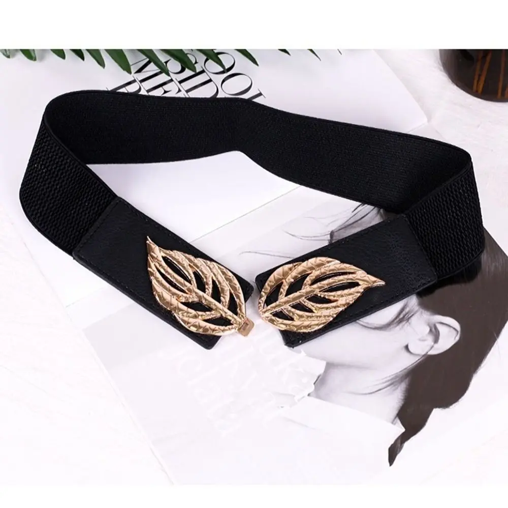 Retro Elastic Buckle Wide Waist Belt Clothing Supplies Elegant Waistband Sweater Decorative Dress Strap Women