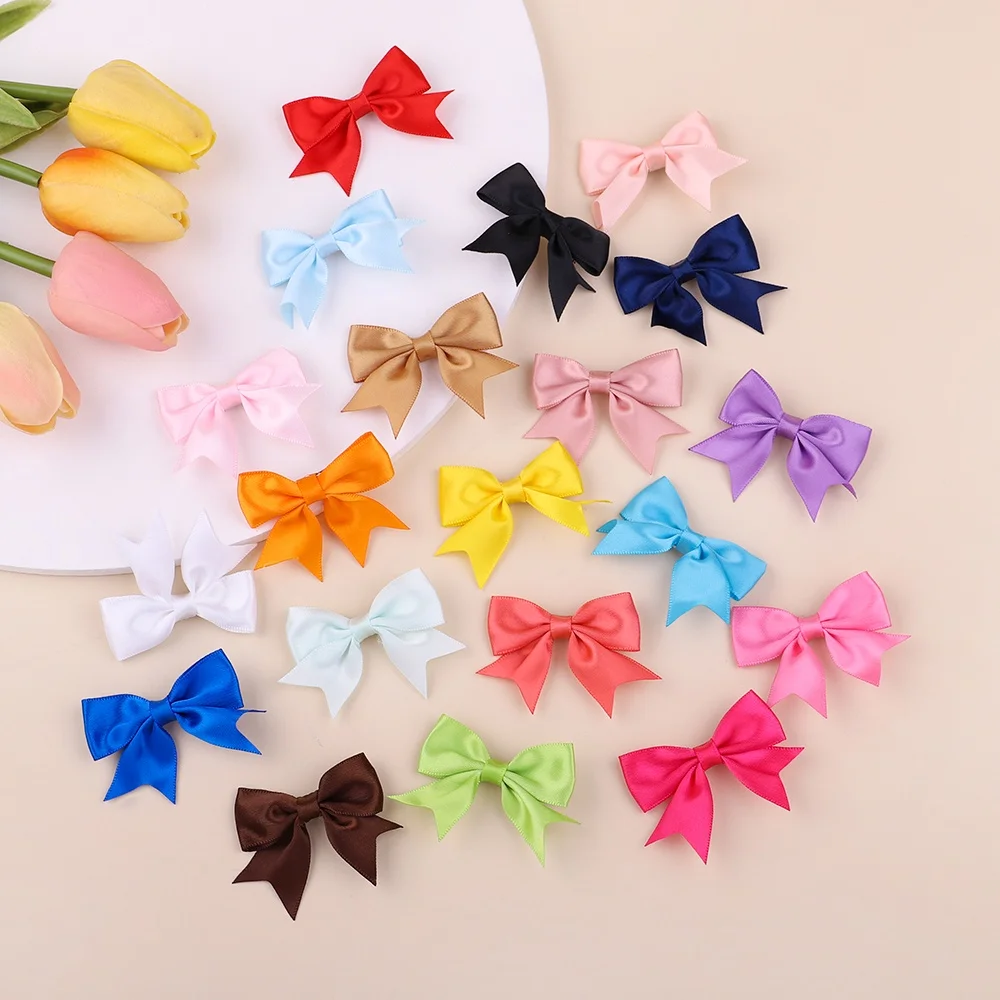 10Pcs/Set Solid Color Kids Bows Hair Clips Girls Simple Hairpins Cute Small Hairclips Lovely Children Hair Accessories Wholesale