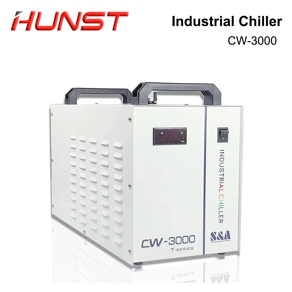 HUNST S&A CW3000 Industrial Water Chiller for CO2 Engraving Cutting Machine Cooling 40W 50W 60W 80W Laser Tube DG110V TG220V