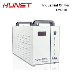 HUNST S&A CW3000 Industrial Water Chiller for CO2 Engraving Cutting Machine Cooling 40W 50W 60W 80W Laser Tube DG110V TG220V