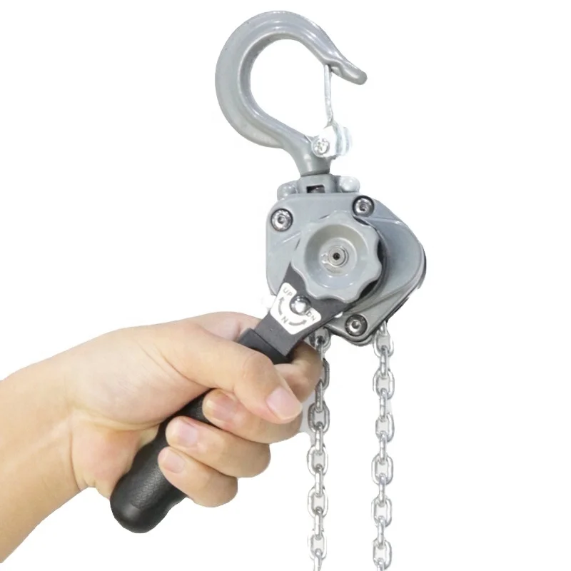 For New mini Aluminum alloy lever hoist manual chain block pull lift chain hoist 500kg lever block