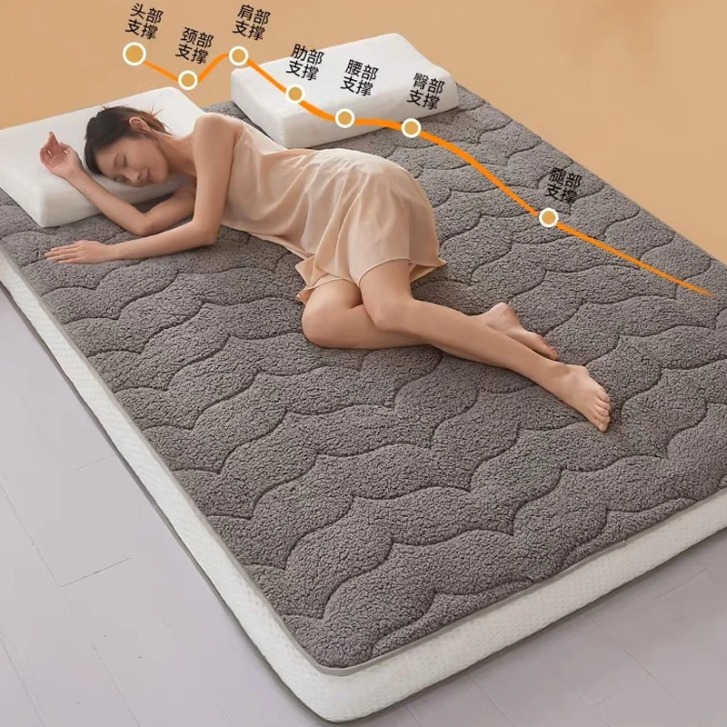 New Floor tatami Keep warm in winter thicken Cashmer mattresses student dormitory Foldable mat King Queen Twin Size bed product