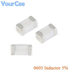 100pcs 0603 0402 SMD Inductor 5% 100nH 82nH 68nH 39nH 33nH 27nH 22nH 18nH 15nH 12nH 10nH 8.2nH 5.6nH 4.7nH 3.3nH 2.7nH 2.2nH 1nH