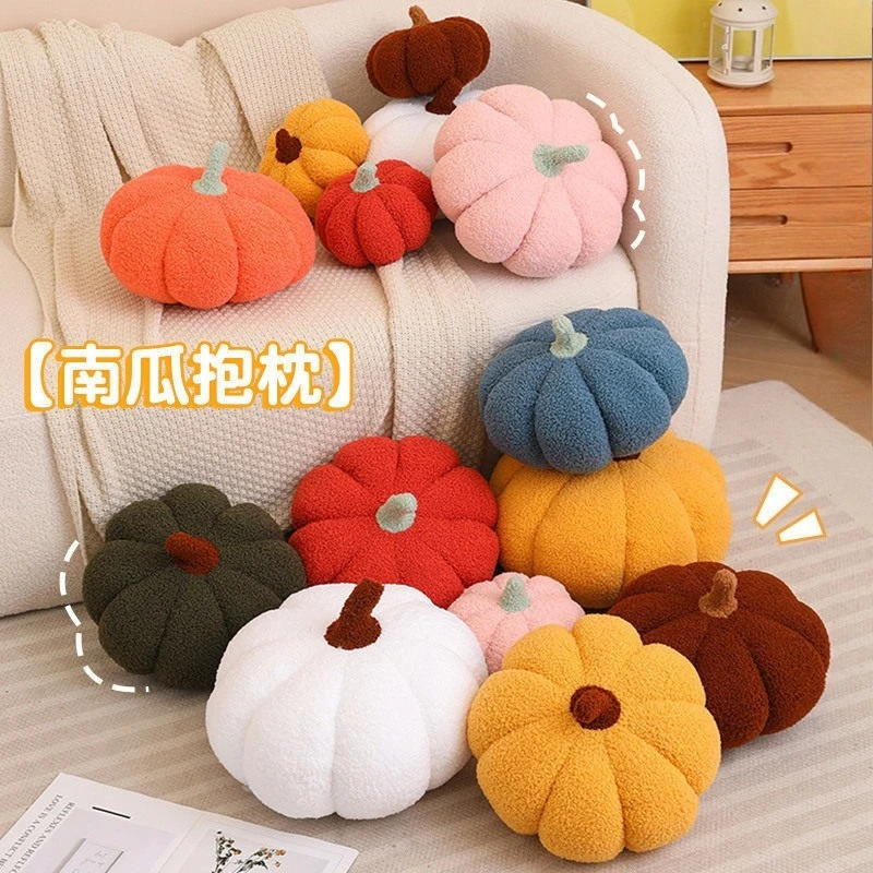 Creative sofa living room pumpkin throw pillow, indoor plush toy Halloween seat cushion