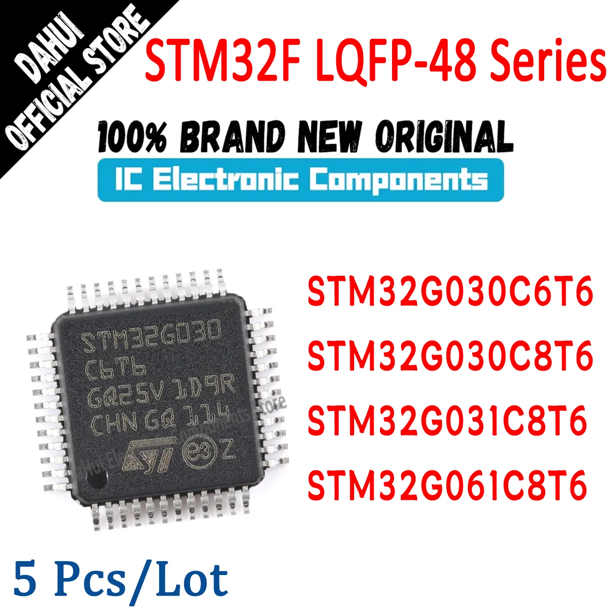 

STM32G030C6T6 STM32G030C8T6 STM32G031C8T6 STM32G061C8T6 STM32G030C6 STM32G030C8 STM32G031C8 STM32G061C8 STM IC MCU Chip LQFP-48