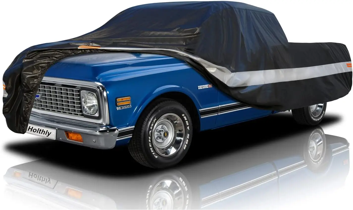

10-Layer Waterproof All-Weather Truck Cover with UV Protection, Universal Fit for Most Pickups Up to 210 Inches