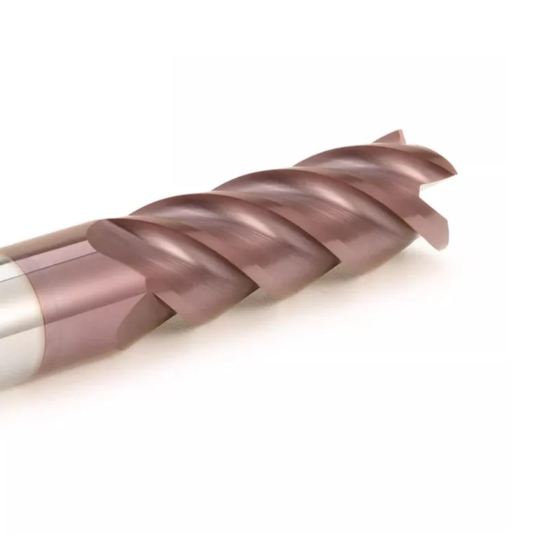 ROMTIC HRC63 4-Flute carburo di acciaio al tungsteno Nano rivestimento speciale fresa piatta in acciaio inossidabile utensili per fresa a candela per macchine CNC