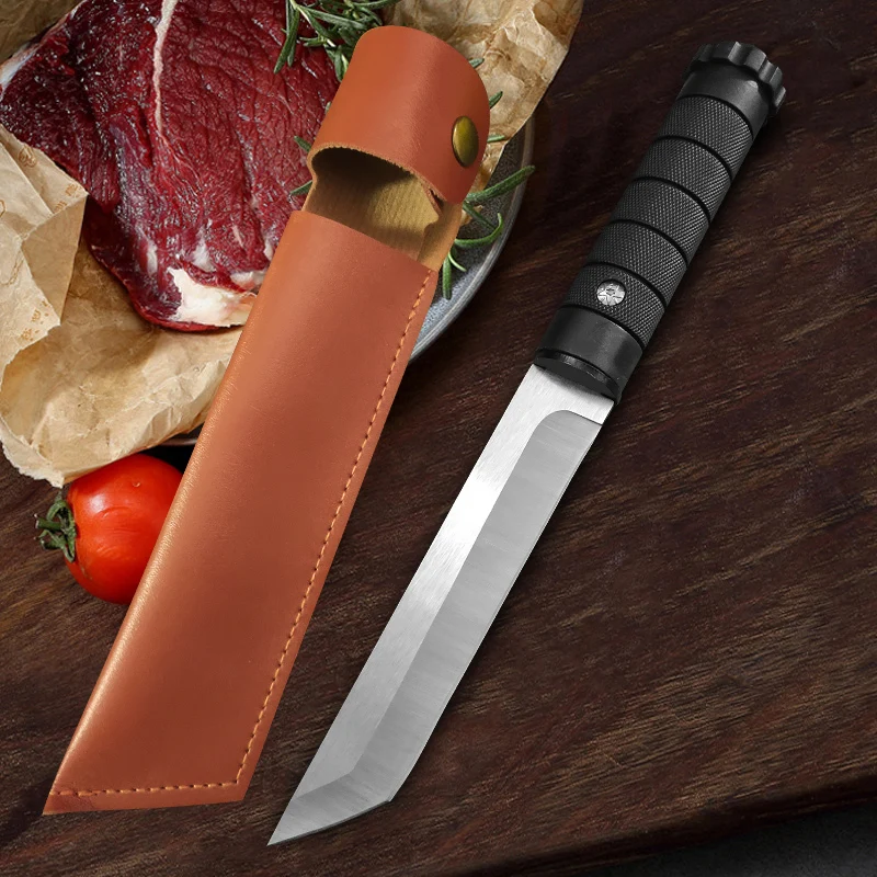 Butcher Boning Knife BBQ Slicing Meat Cleaver Vegetables Utility Knife Hand Forged Blade Plastic Blade Kitchen Knives Chef Knife