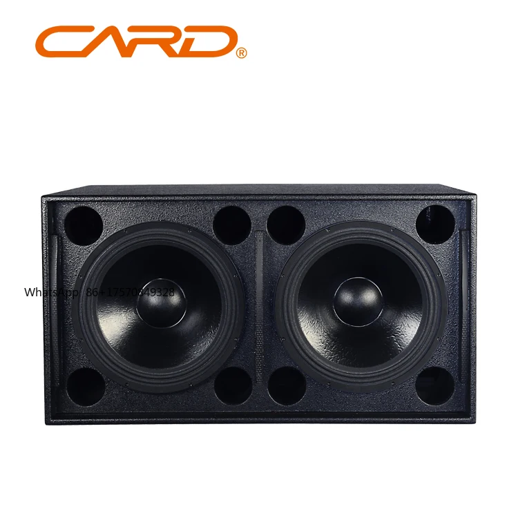 

Sound System Pro Loudspeaker Double 18 Inch Subwoofer 1200W Birch Plywood Night Club Passive Audio Equipment