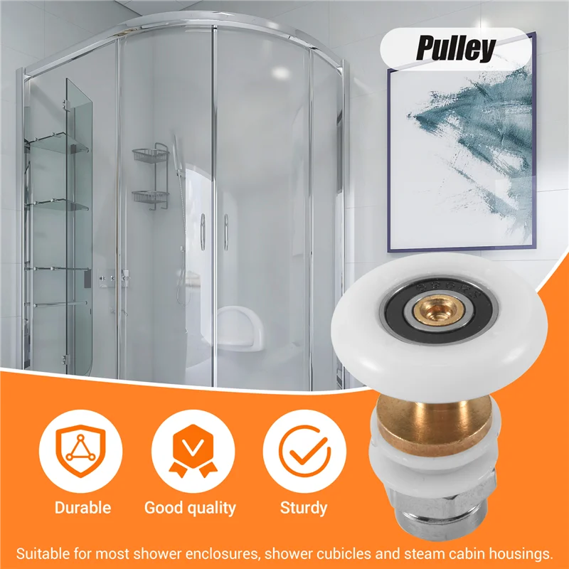 MAKE-シャワー引き戸ローラーランナーホイール27mmホイール直径