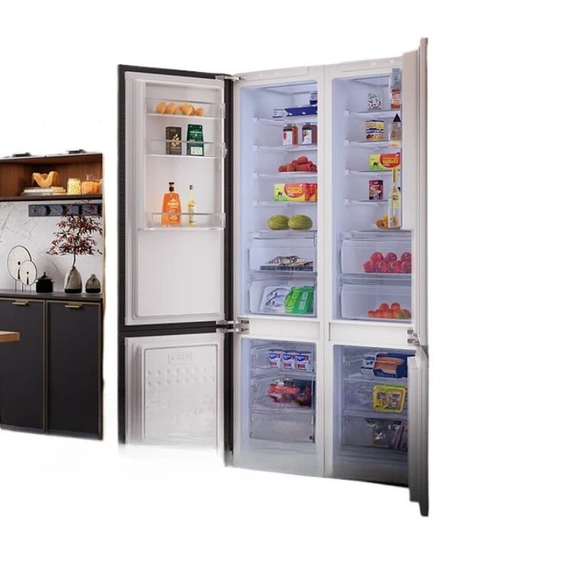 

Embedded refrigerator inlaid cabinet household ultra-thin built-in hidden inlaid double door, single unit