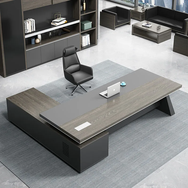 

Gaming Writing Desk Wooden Modern Drawers Table Office Desks Computer Work Workstation Scrivania Salvaspazio Office Furniture