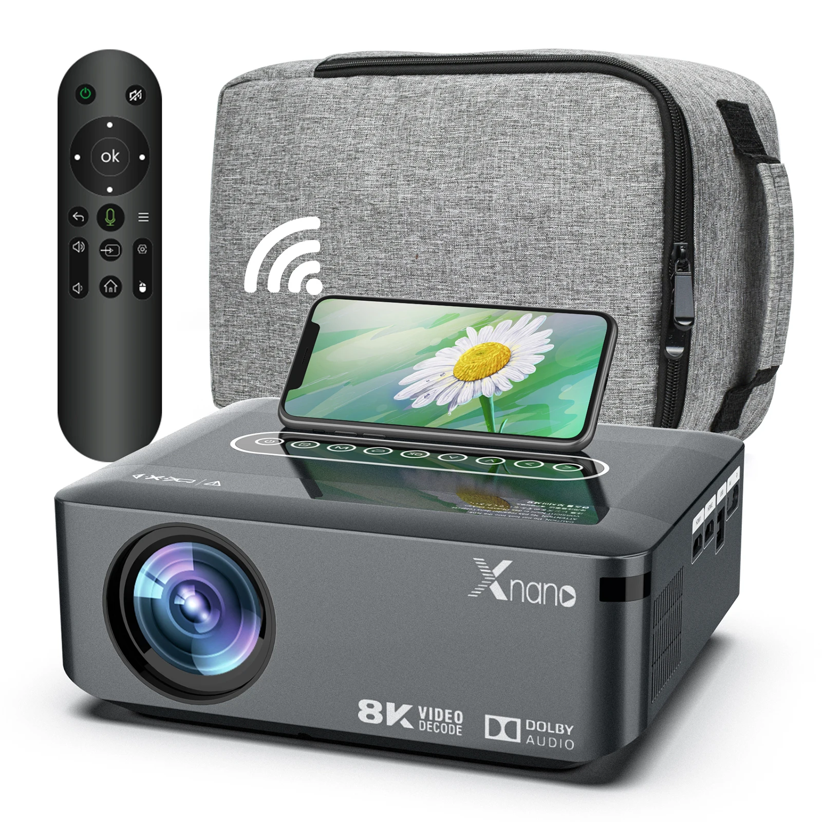 

STLF Advanced 2023 New X1 4K Smart Projector Quad Core Android 9.0 5G WIFI LED 8K Video Full HD 1080P LED Home Theater Projector