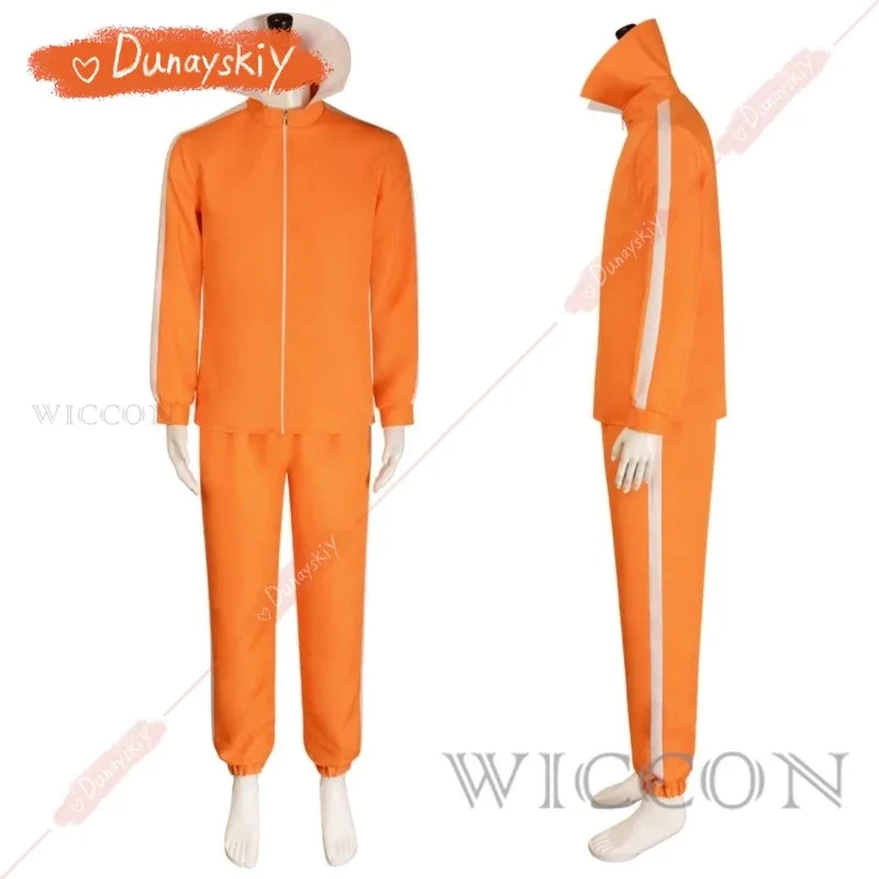 

AIAI 2025Vector Косплей Костюм Фильма Оранжевый Jakect Брюки Очки Комплект Одежды Парик В Форме Гриба Хэллоуин Необычный Костюм Партии Костюм