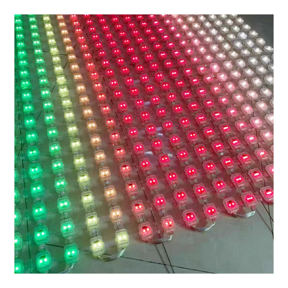 Przezroczysty holograficzny wyświetlacz LED 3D do użytku wewnętrznego, do wind w centrach handlowych, P3.91 P2.6, wysokiej rozdzielczości ściana wideo.