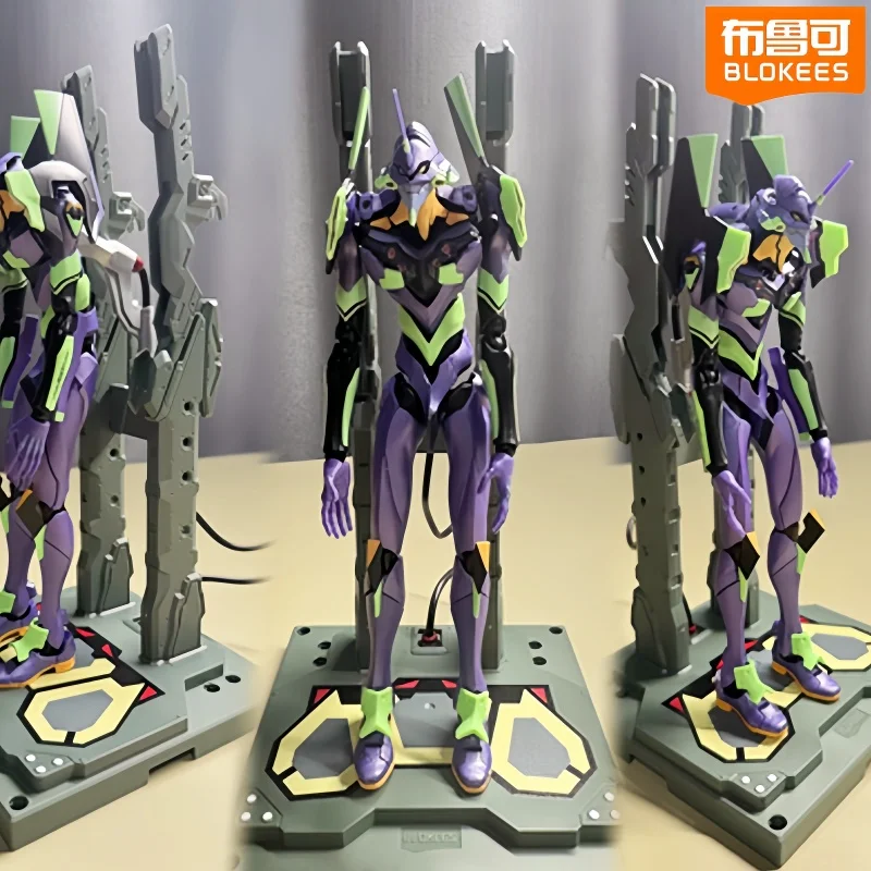 

In Stock Original Blokees Evangelion-01/02/03 Neon Genesis Evangelion Action Figure Deformable Blocks In Stock Boy'S Gift Toy