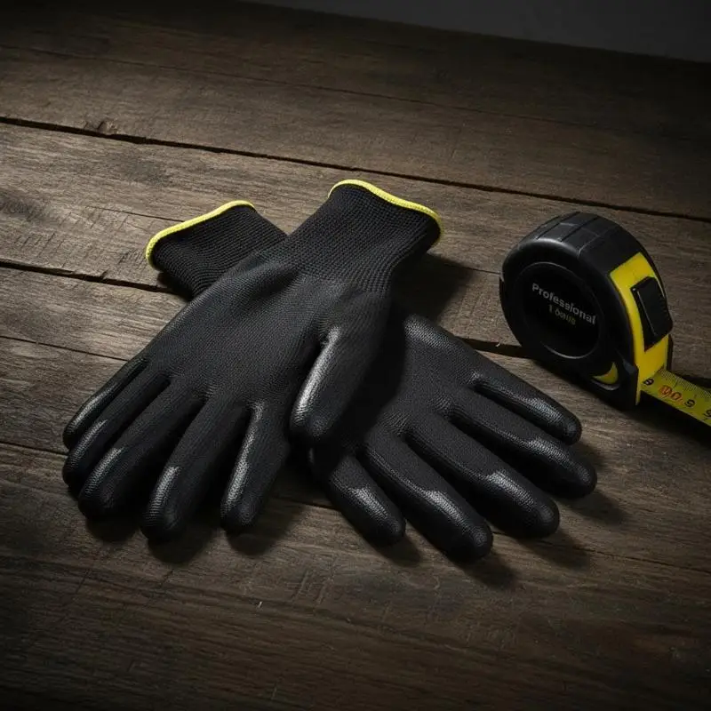 6Pcs(3Pair) PU Coating Gloves Anti-Slip Multi-scenario Nylon PU Gloves Durable Gardening Machinery Automotive Repair